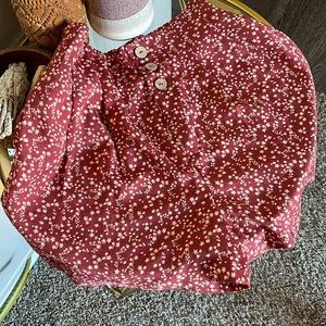 Sky and Sparrow Floral Linen Short